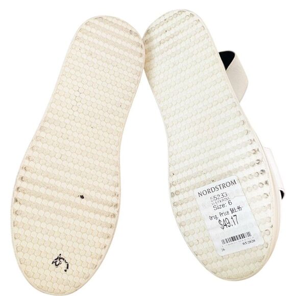 Steve Madden Women’s White Black Haze 3” Platform Retro Flat Sandal US 6 Bold - Picture 8 of 10